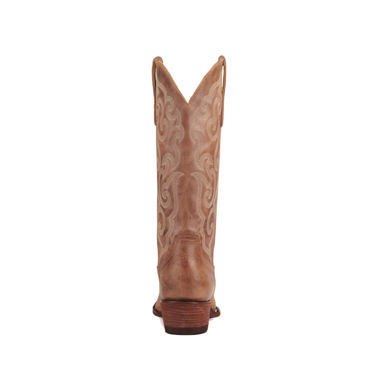 Taupe Snip-Toe Delicate Embroidery Mid Calf Classic Cowgirl Boots