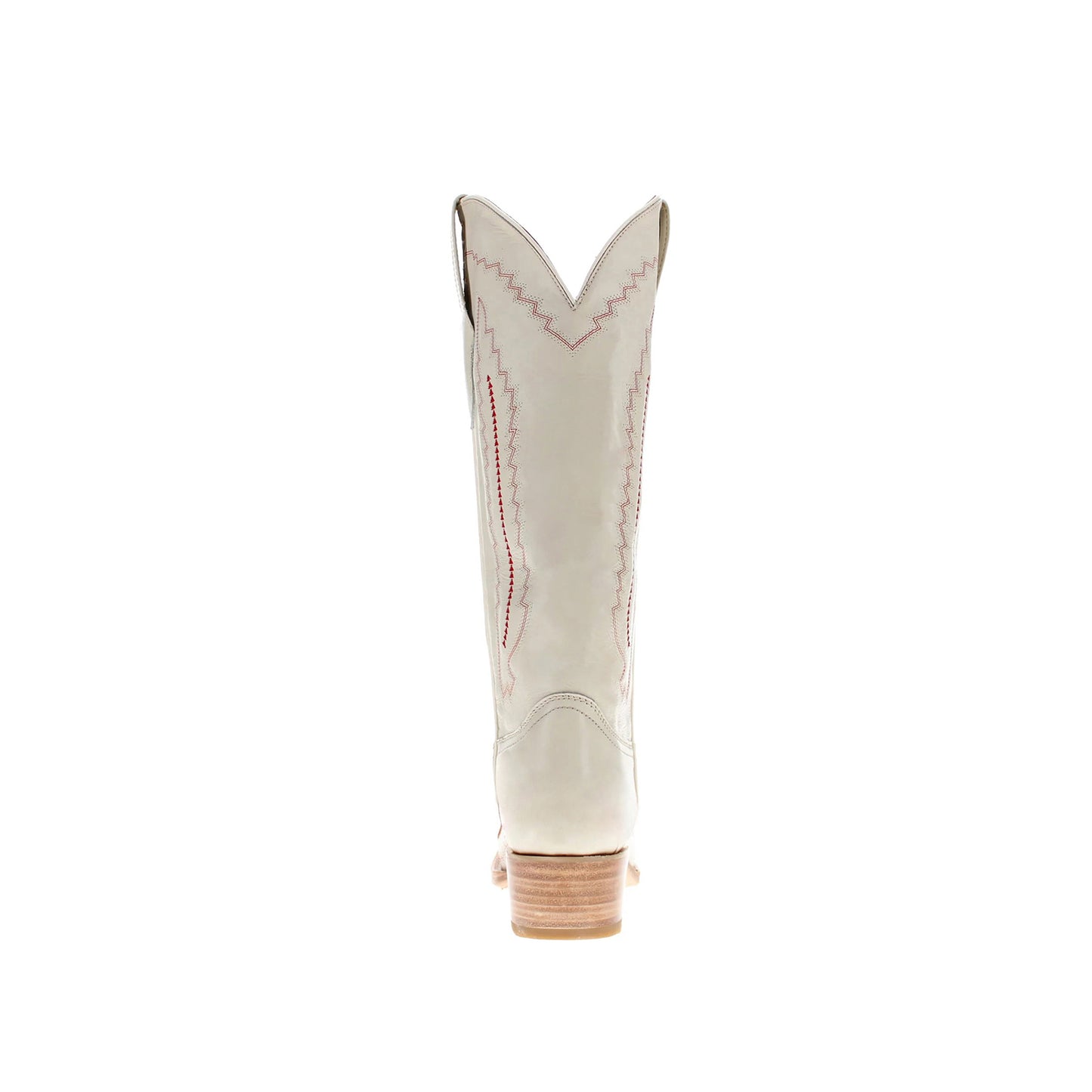 Beige Snip-Toe Stitch And Embroidery Wide Calf Knee High Cowgirl Boots