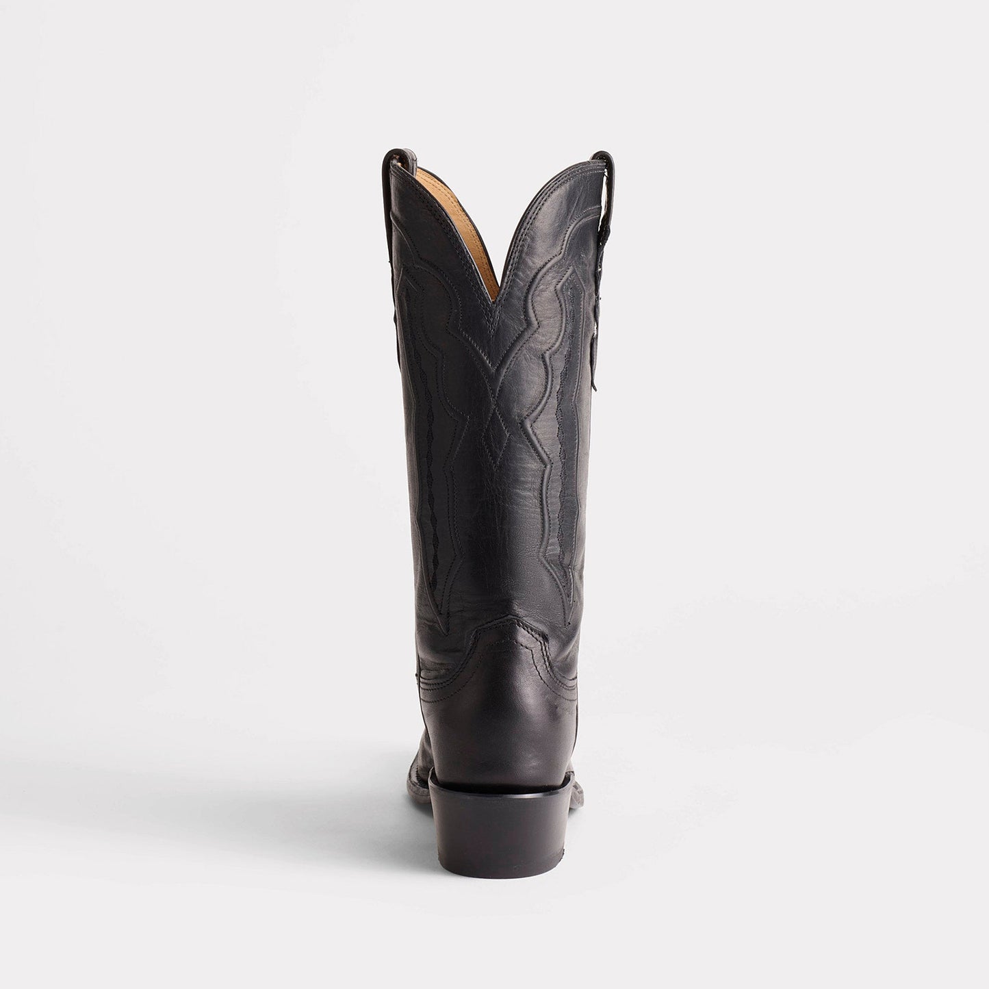 Black Snip-Toe Chic Embroidery Delicate Mid Calf Cowgirl Boots