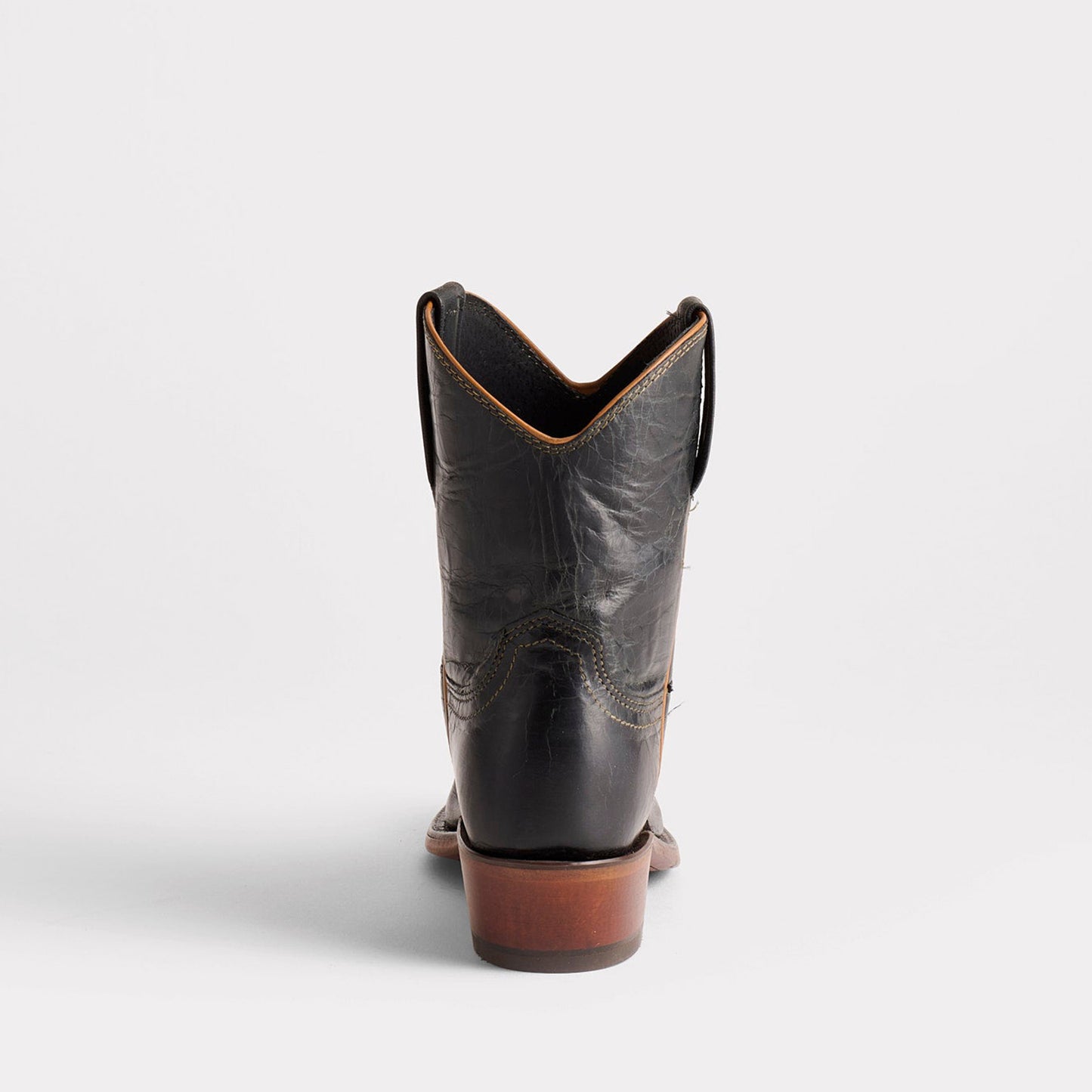 Coffee Snip-Toe Western Ankle Simple Cowgirl Boots