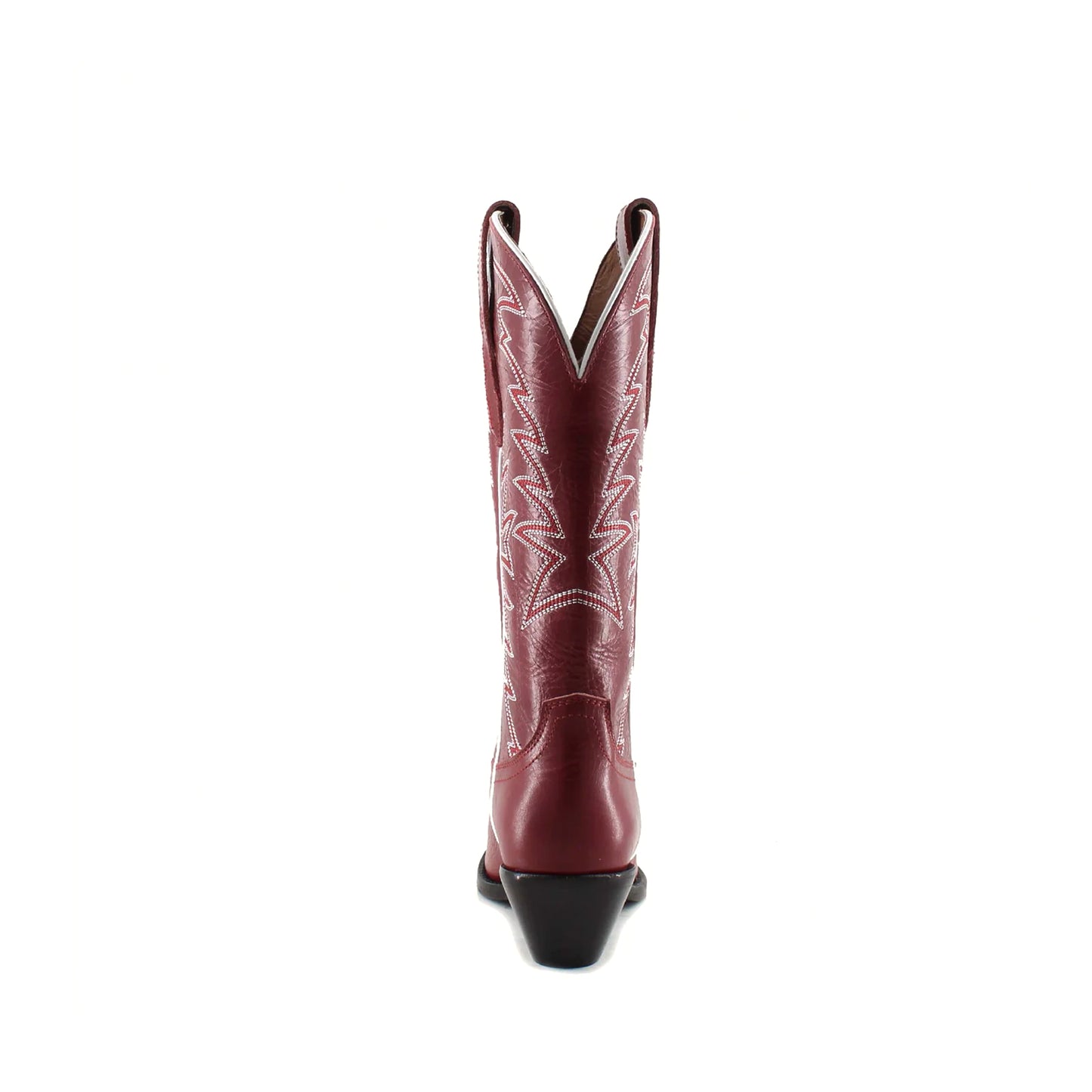 Red Snip-Toe Embroidery Western Mid Calf Cowgirl Boots