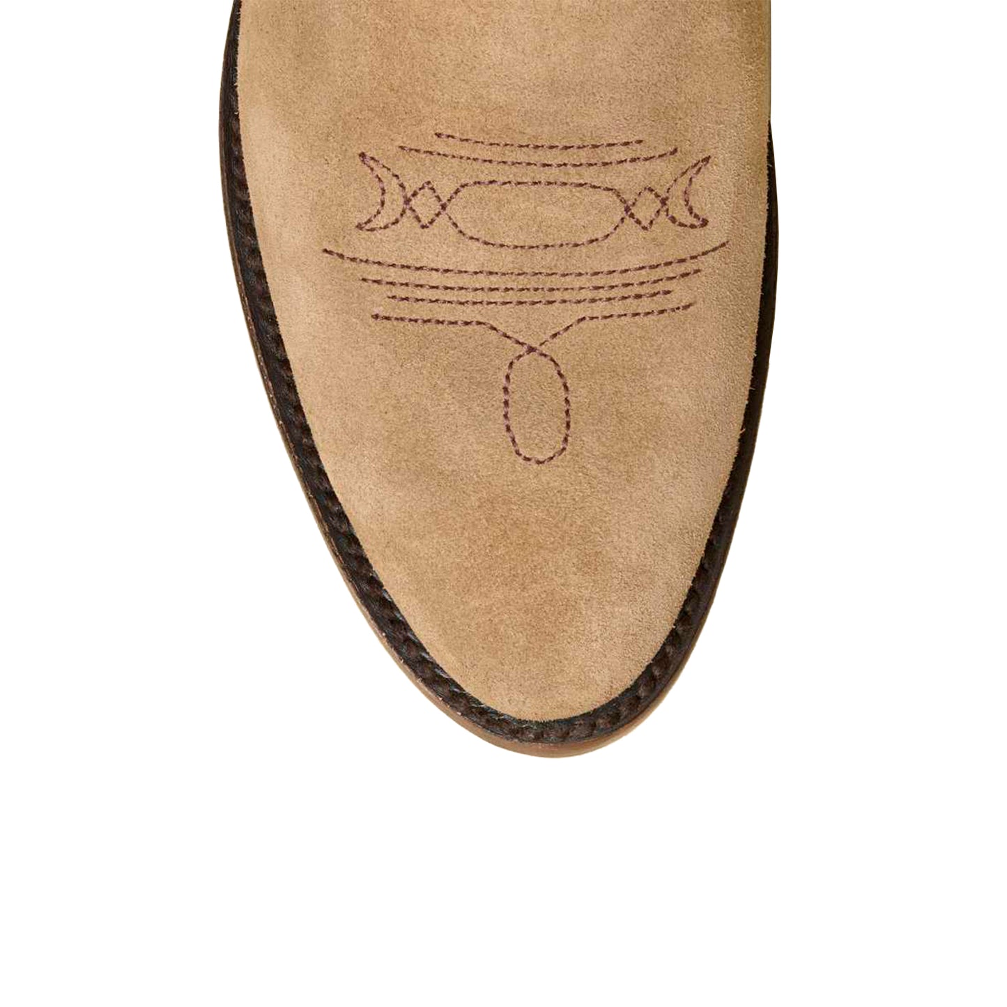 Brown Round-Toe Classic Embroidery Wide Calf Knee High Tall Cowgirl Boots