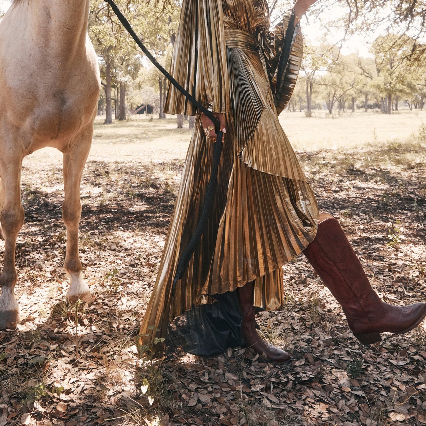 Red Round-Toe Classic Embroidery Wide Calf Knee High Tall Cowgirl Boots
