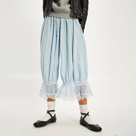 Black Square-Toe Wraparound Straps Studded Ballet Flats