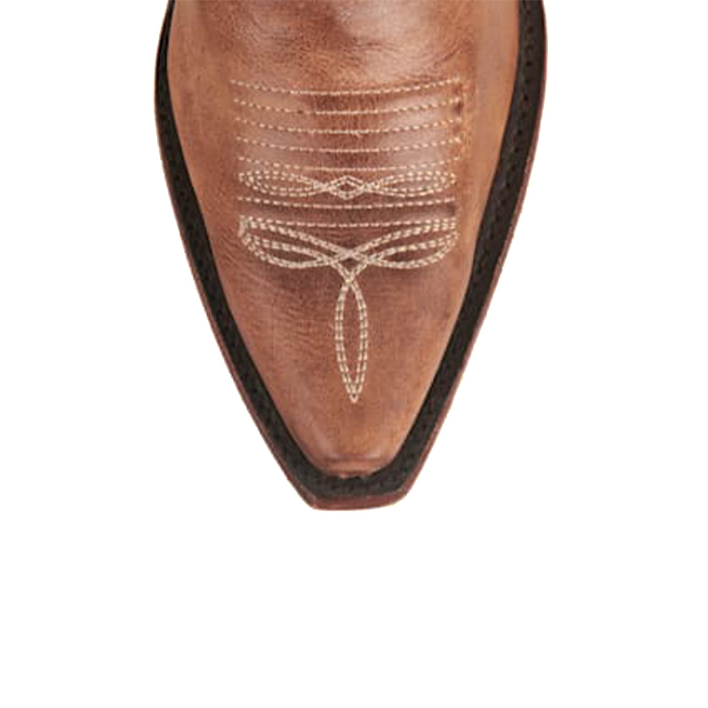 Taupe Snip-Toe Delicate Embroidery Mid Calf Classic Cowgirl Boots