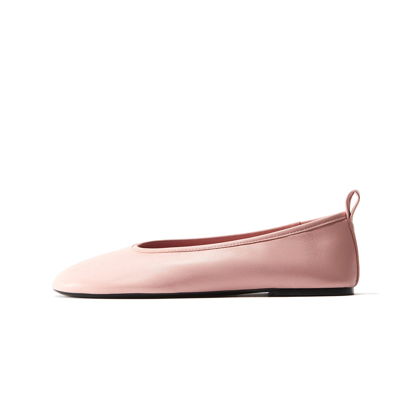 Light Pink Round-Toe Classic Ballet Flats