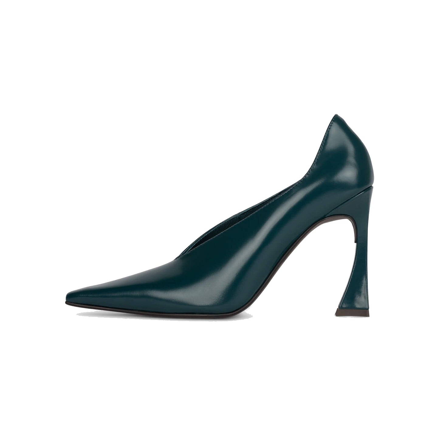 Turquoise Snip-Toe Slip-On Classic High Heels