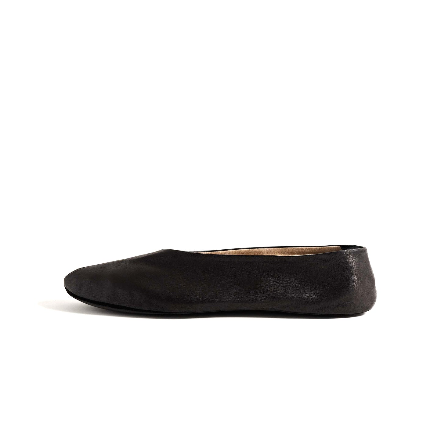 Black Round-Toe Classic Ballet Simple Flats