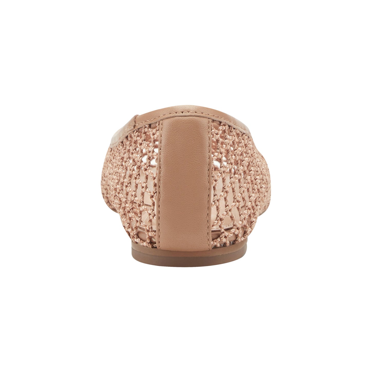 Nude Mesh Round-Toe Classic Slip-On Stylish Ballet Flats