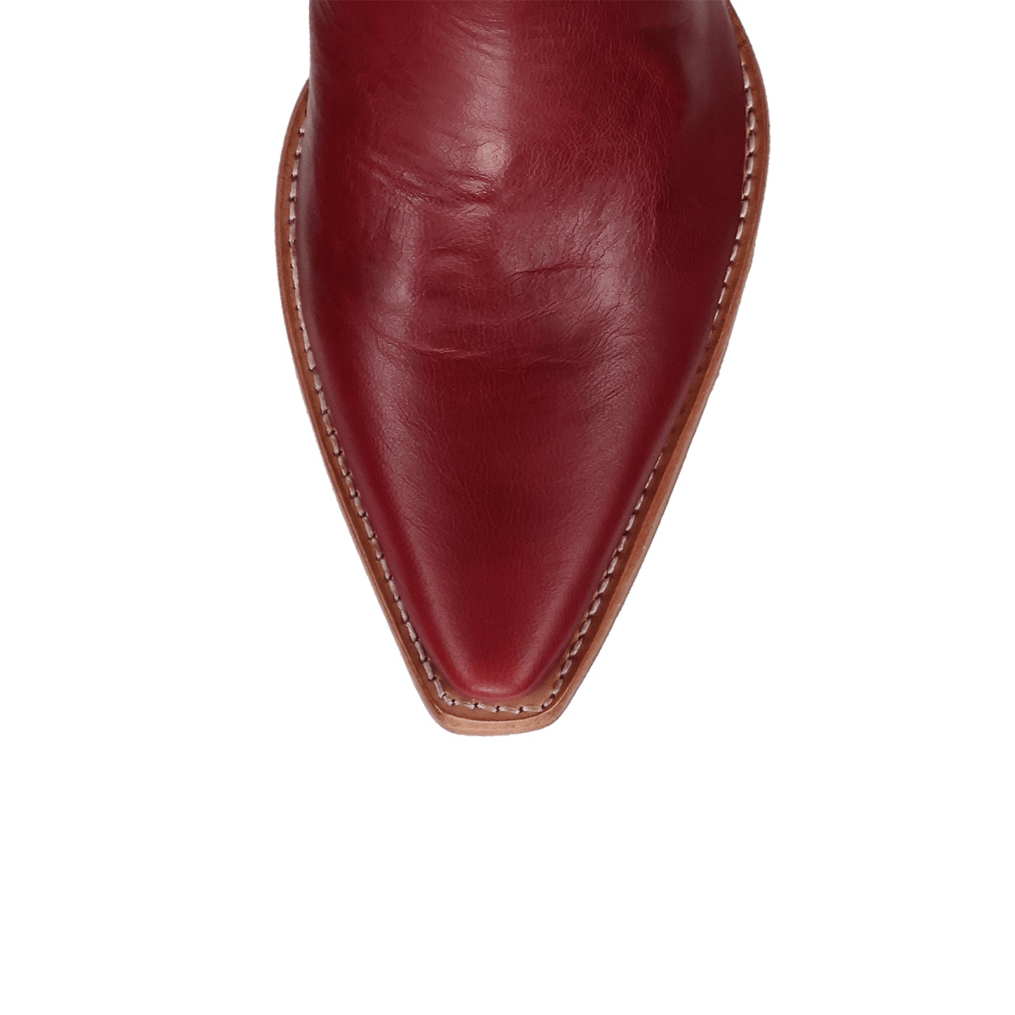 Red Snip-Toe Grace Embroidery Half-Zip Knee High Cowgirl Boots