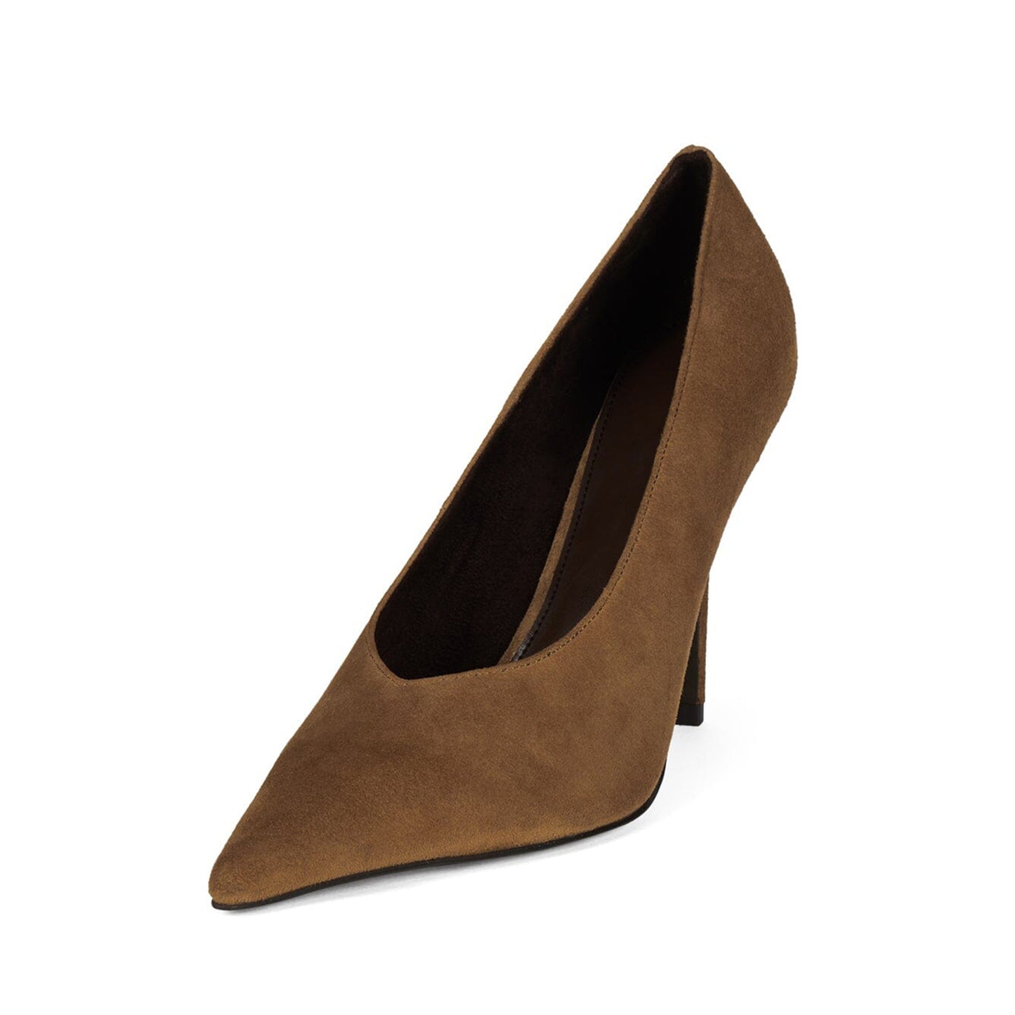 Dark Blush Faux Suede Pointed-Toe Classic Stiletto High Heels