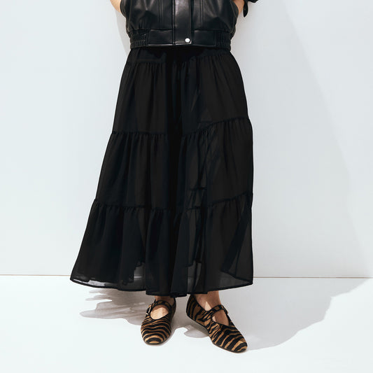 Beige Zebra Pony Hair Square-Toe Bridge Strap Ballet Flats