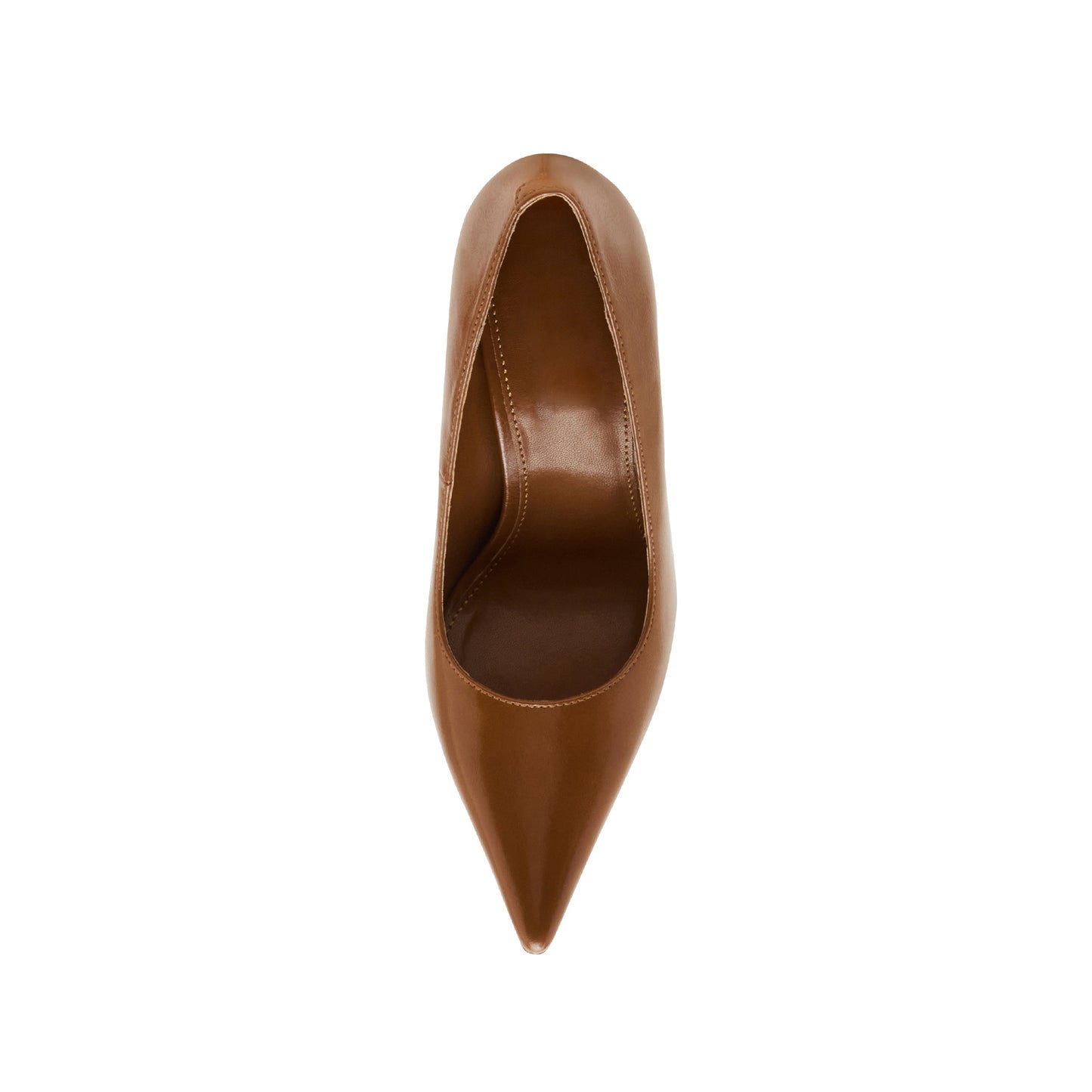 Caramel Classic Pointed-Toe Slip-On High Heels Pumps