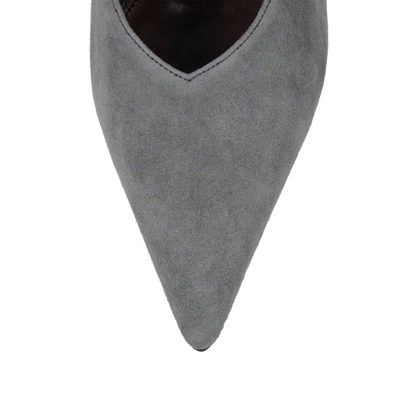 Dusty Blue Faux Suede Pointed-Toe Classic Stiletto High Heels