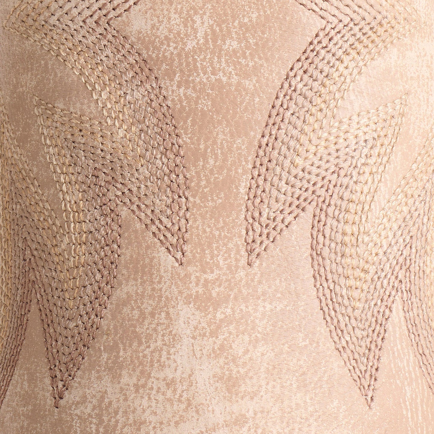 Contrast Tan And Beige Snip-Toe Western Embroidery Mid Calf Chic Cowgirl Boots