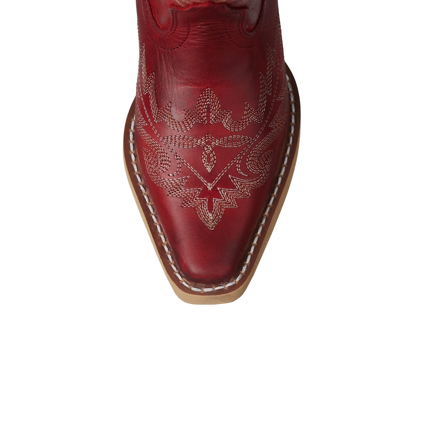 Ruby Red Snip-Toe Western Embroidery Ankle Classic Cowgirl Boots