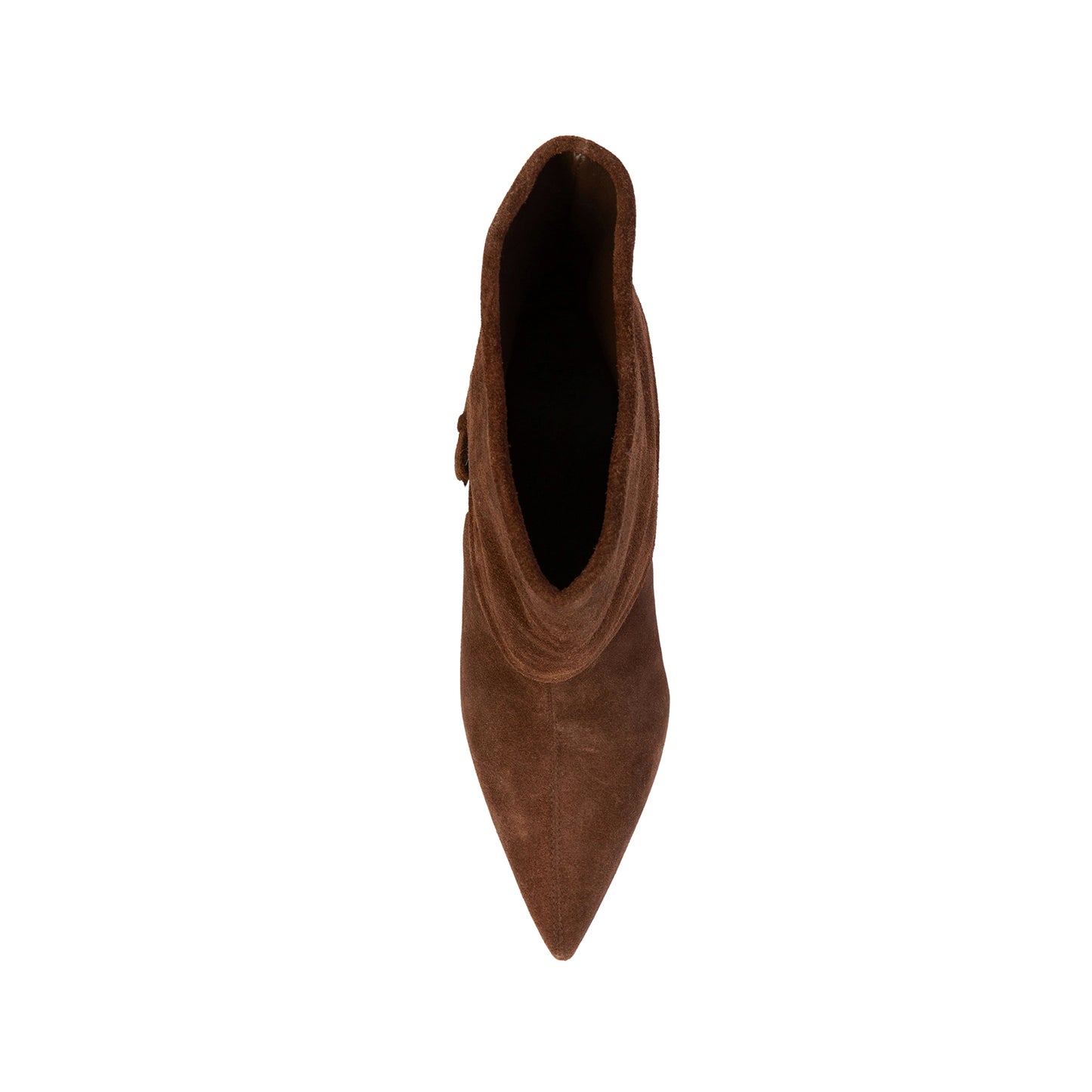 Brown Faux Suede Pointed-Toe Short Ankle High Stiletto Heel Boots