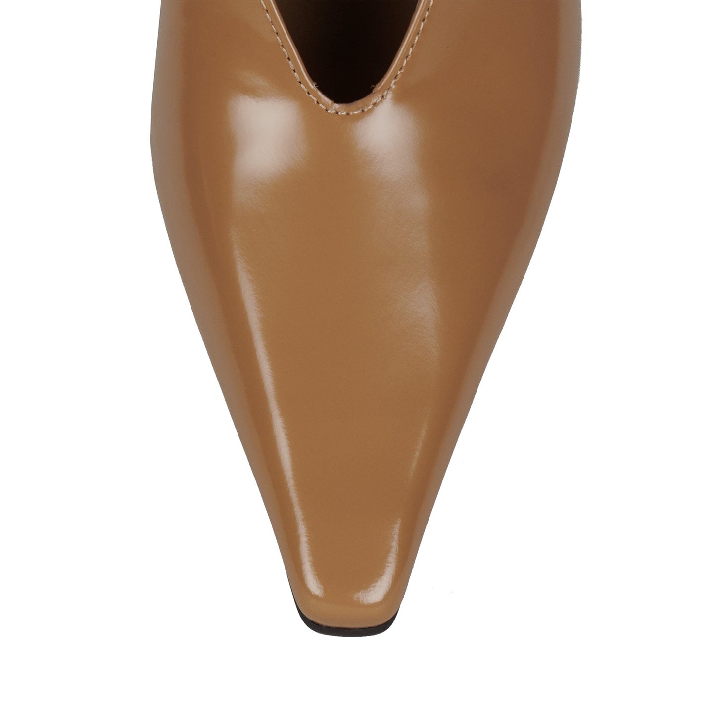 Beige Snip-Toe Slip-On Classic High Heels