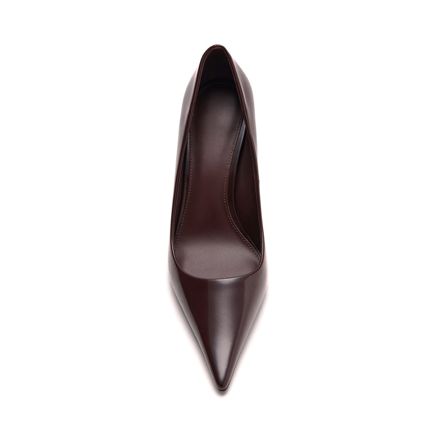 Patent Black Pointed-Toe Classic Slip-On Stiletto High Heels