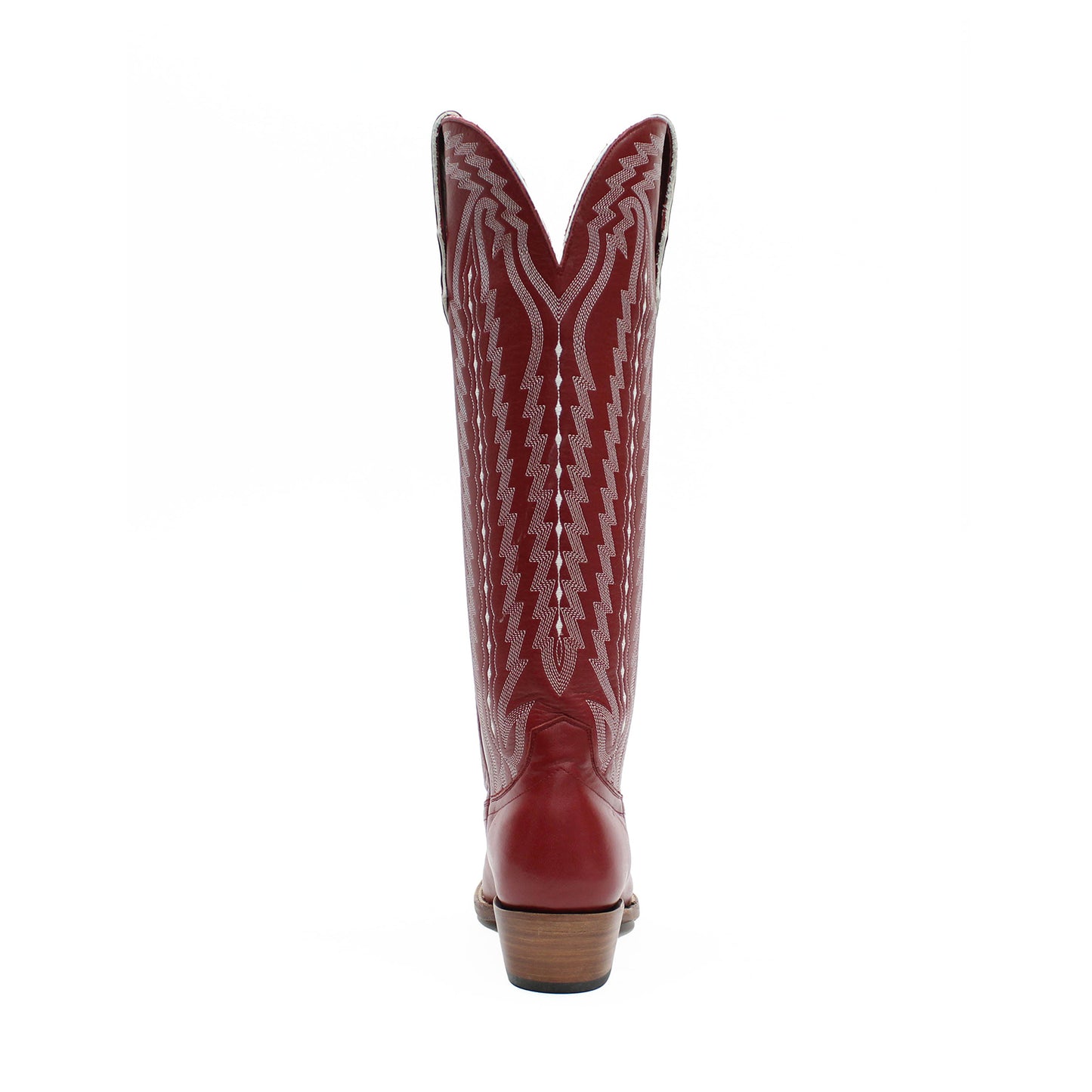 Red Snip-Toe Western Embroidery Classic Wide Calf Knee High Cowgirl Boots