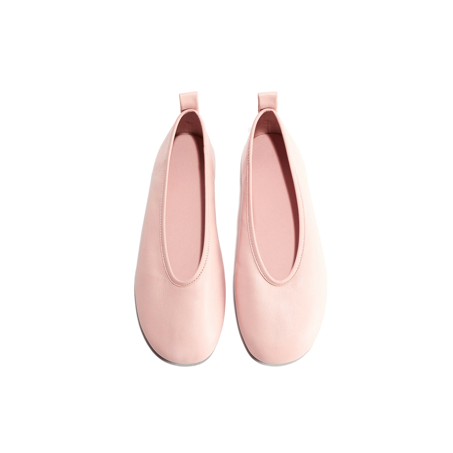 Light Pink Round-Toe Classic Ballet Flats