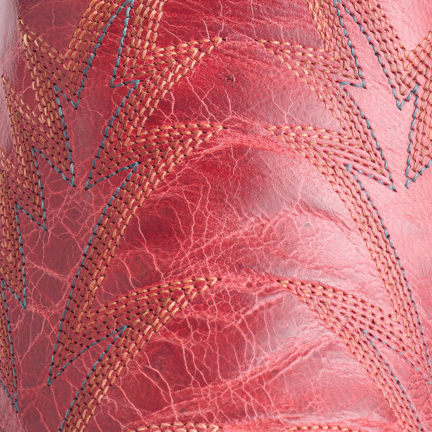 Red Snip-Toe Western Embroidery Wide Calf Chic Knee High Cowgirl Boots
