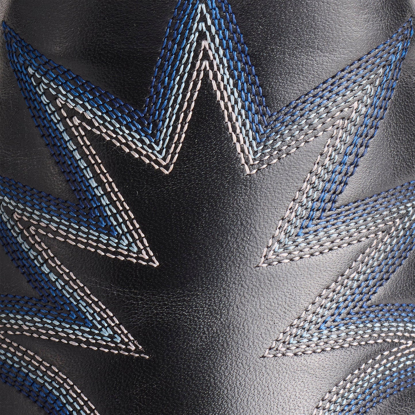 Black Snip-Toe Delicate Embroidery Western Ankle Cowgirl Boots
