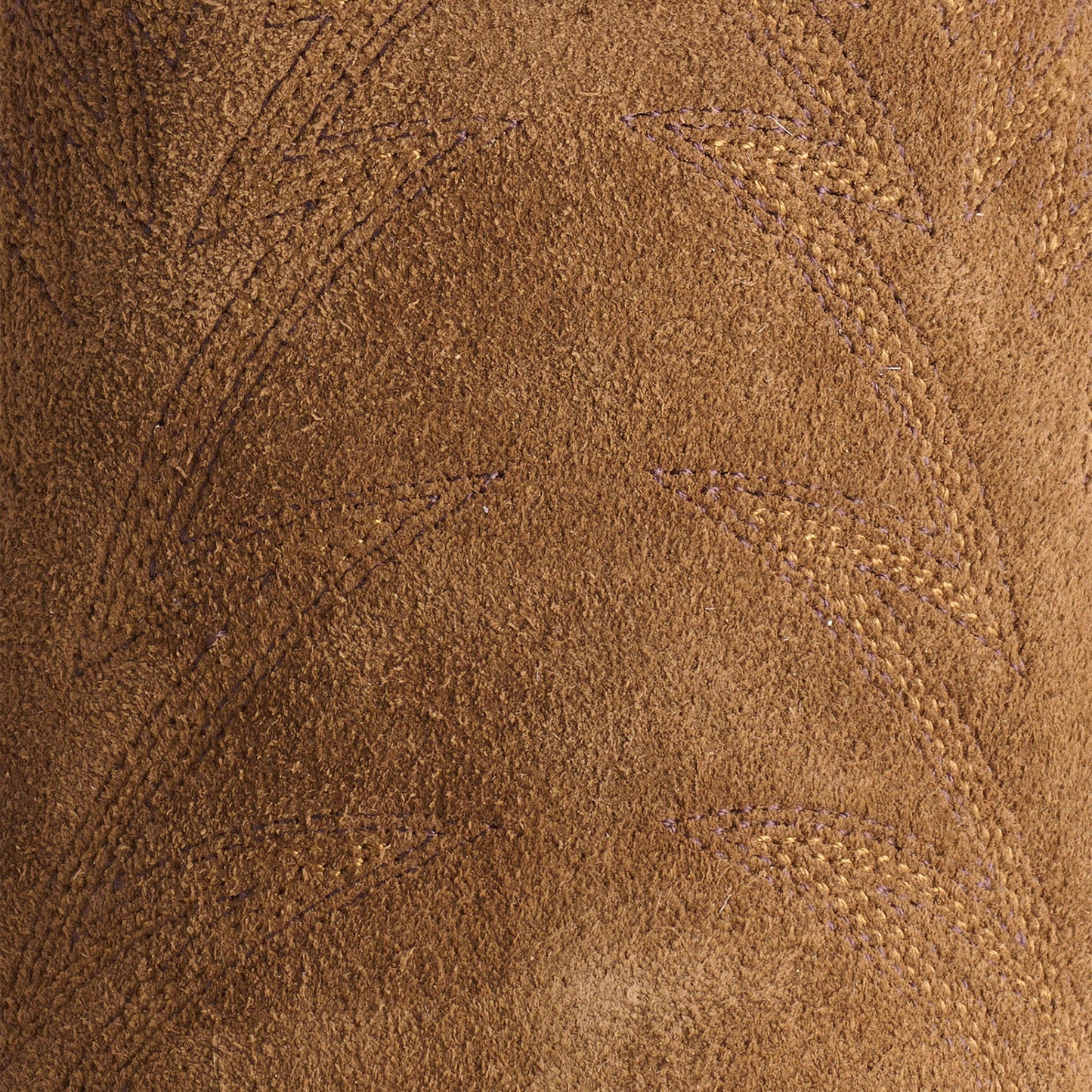 Coffee Faux Suede Snip-Toe Western Embroidery Wide Calf Knee High Chic Cowgirl Boots