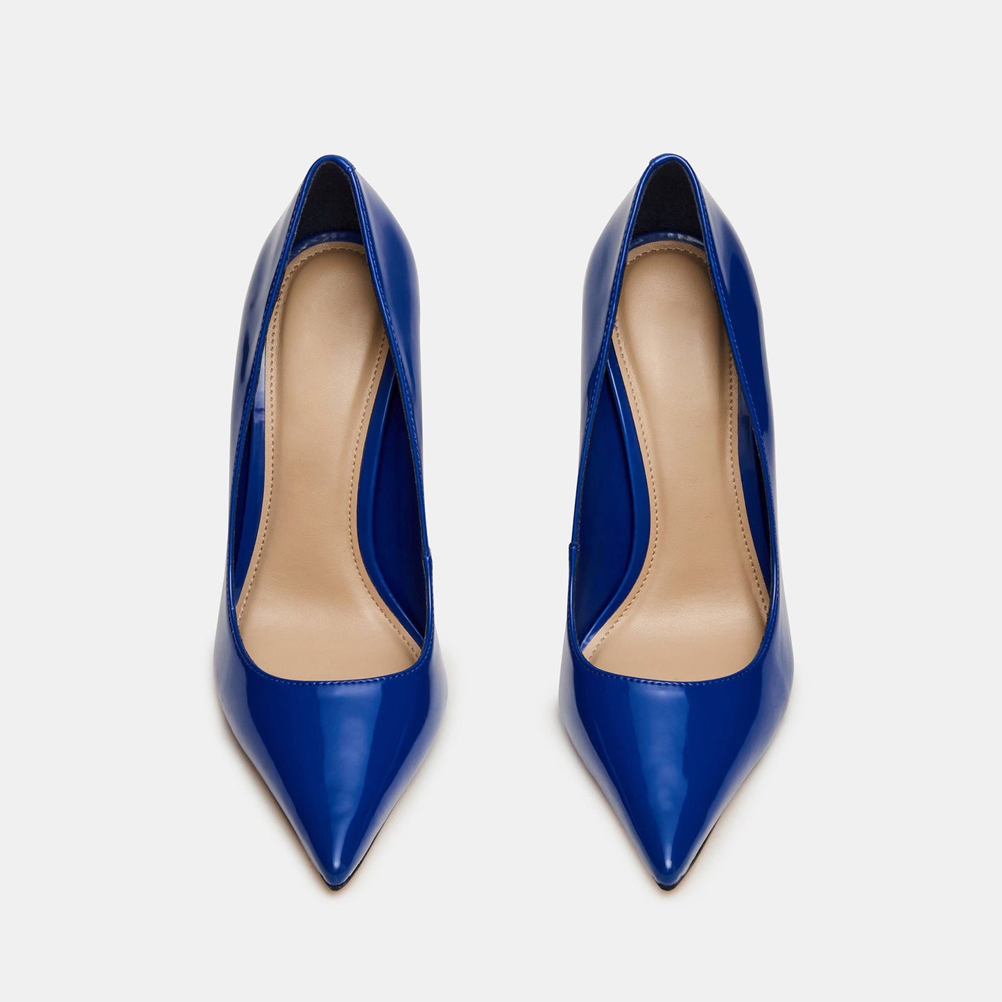 Marine Blue Pointed-Toe Slip-On Classic High Heels