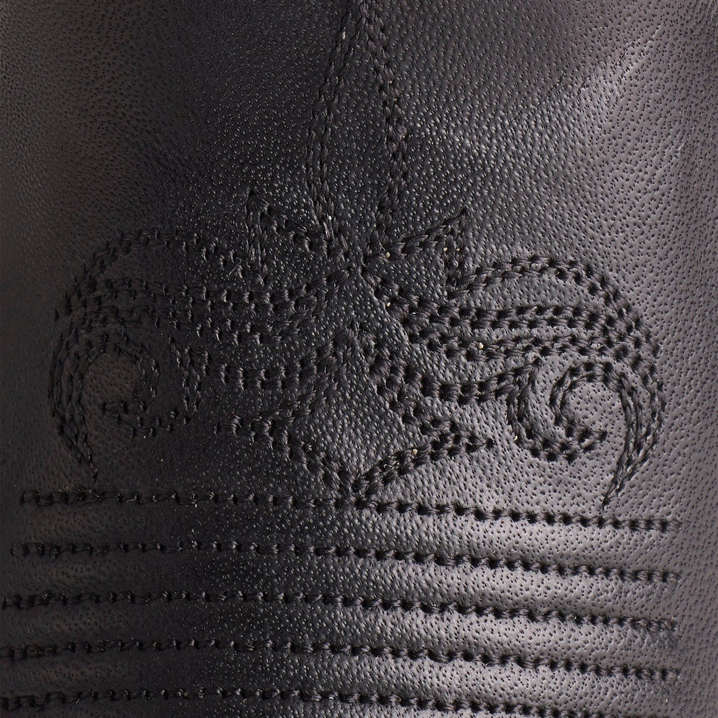Black Snip-Toe Chic Embroidery Delicate Mid Calf Cowgirl Boots