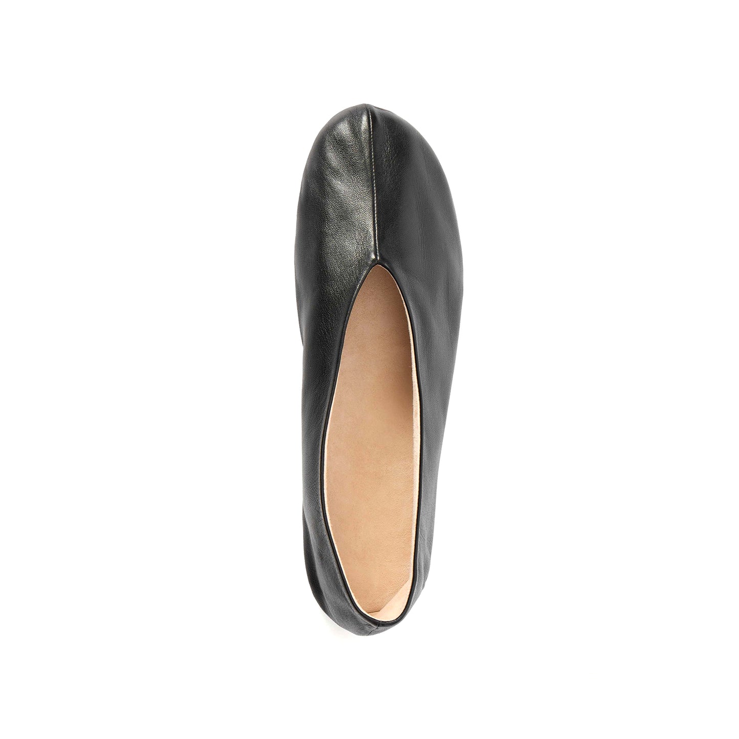 Black Round-Toe Classic Sleek Ballet Simple Flats