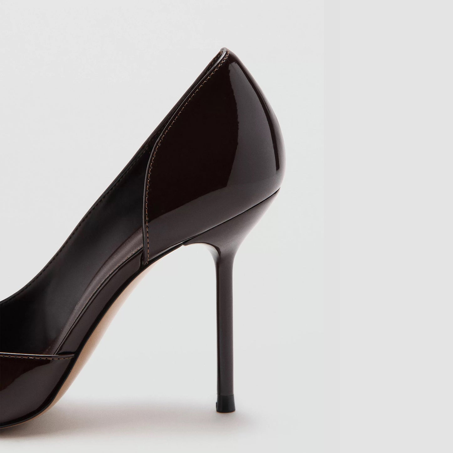 Patent Burgundy Pointed-Toe Chic Slip-On High Stiletto Heels