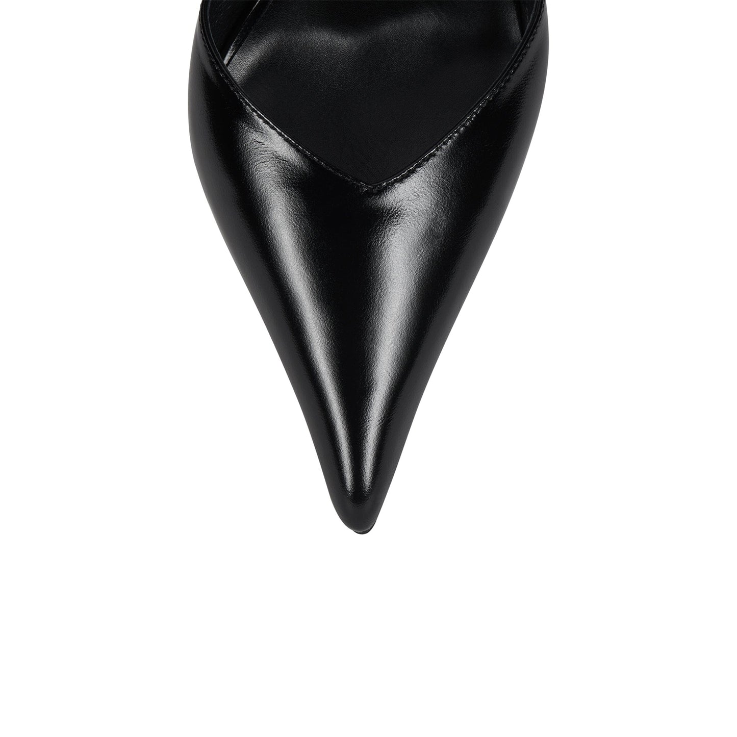 Black Pointed-Toe Slingback Simple Pumps High Heels