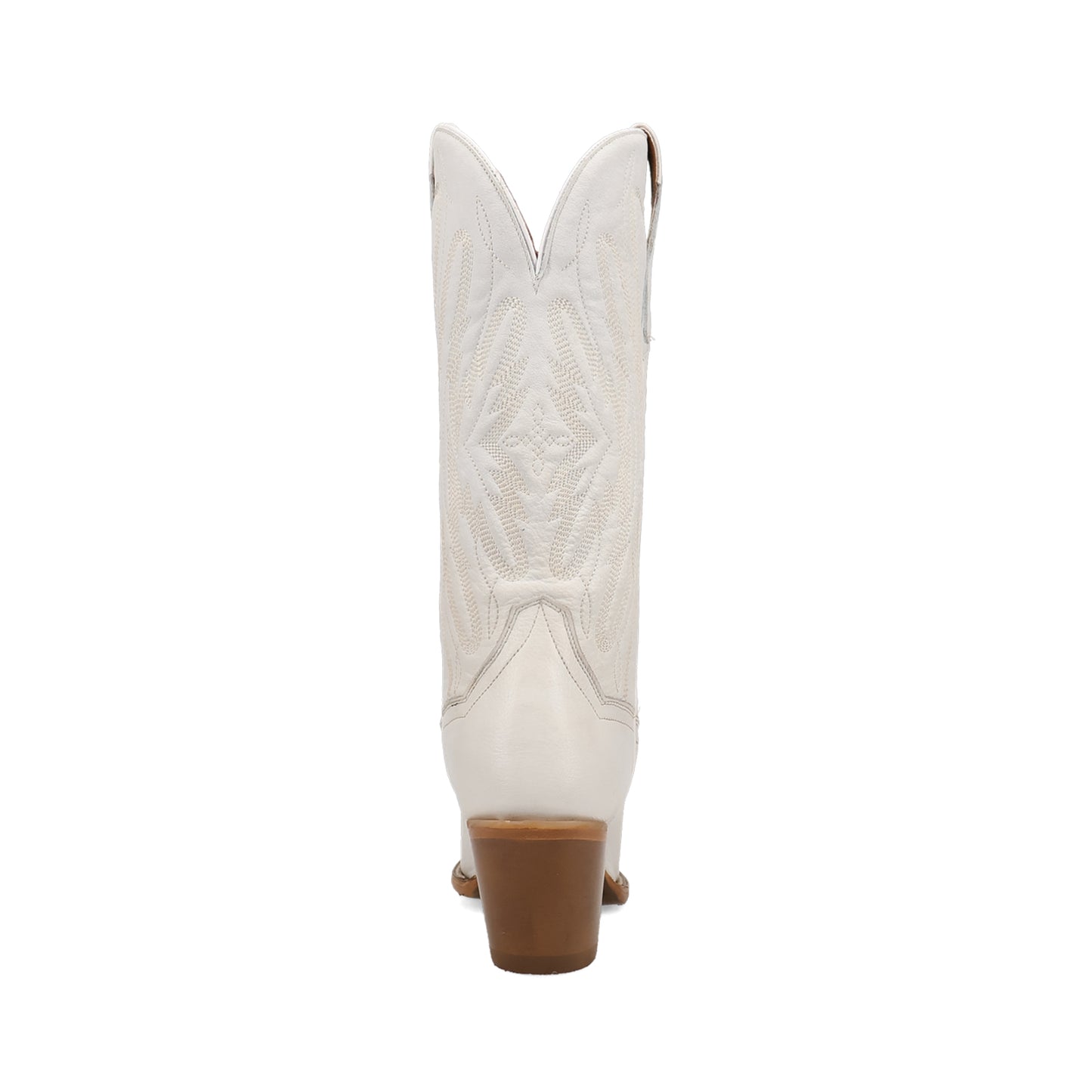 White Snip-Toe Chic Embroidery Western Mid Calf Cowgirl Boots