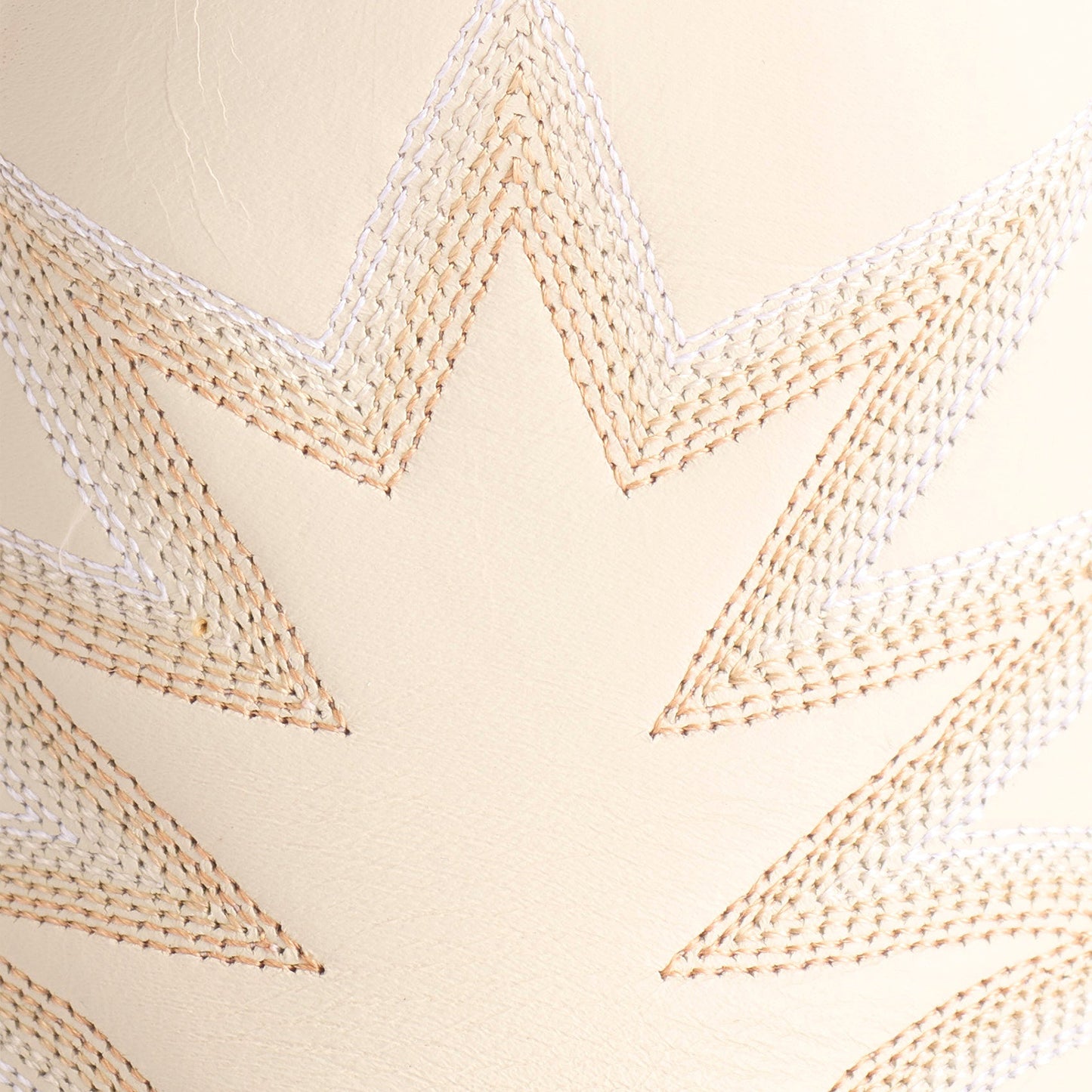 Cream Snip-Toe Delicate Embroidery Western Ankle Cowgirl Boots