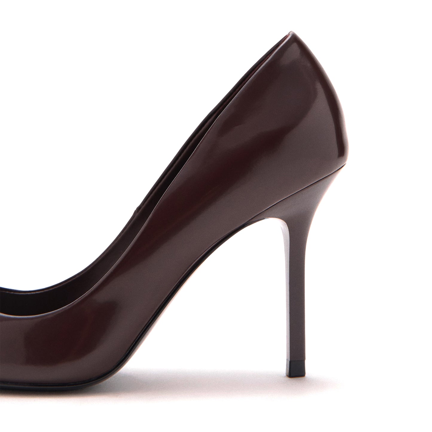 Patent Black Pointed-Toe Classic Slip-On Stiletto High Heels