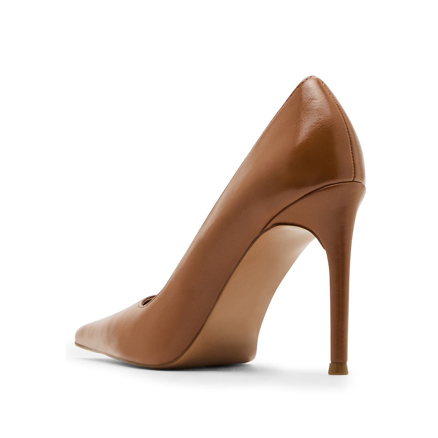 Caramel Classic Pointed-Toe Slip-On High Heels Pumps