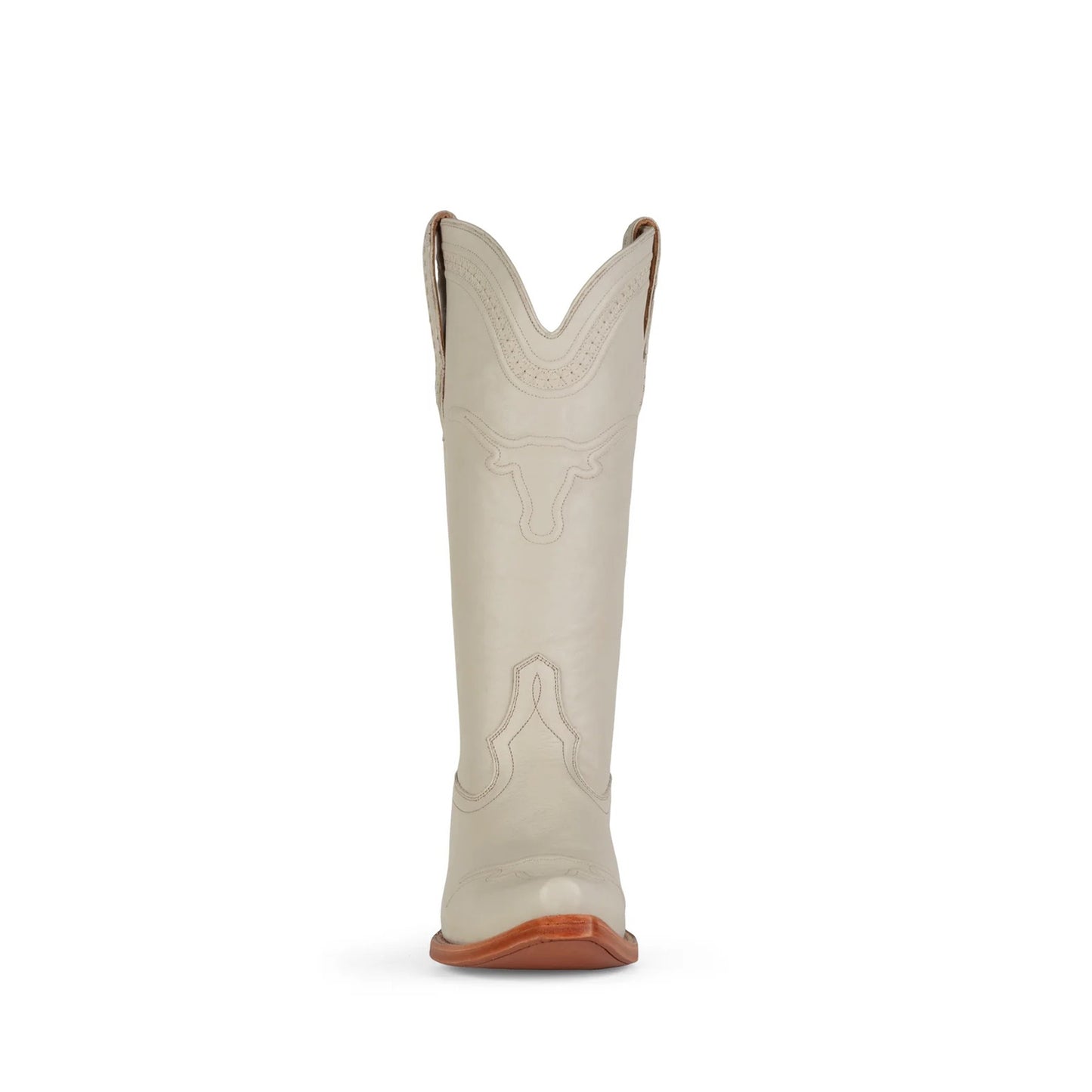 Wheat Snip-Toe Simple Mid Calf Cowgirl Boots