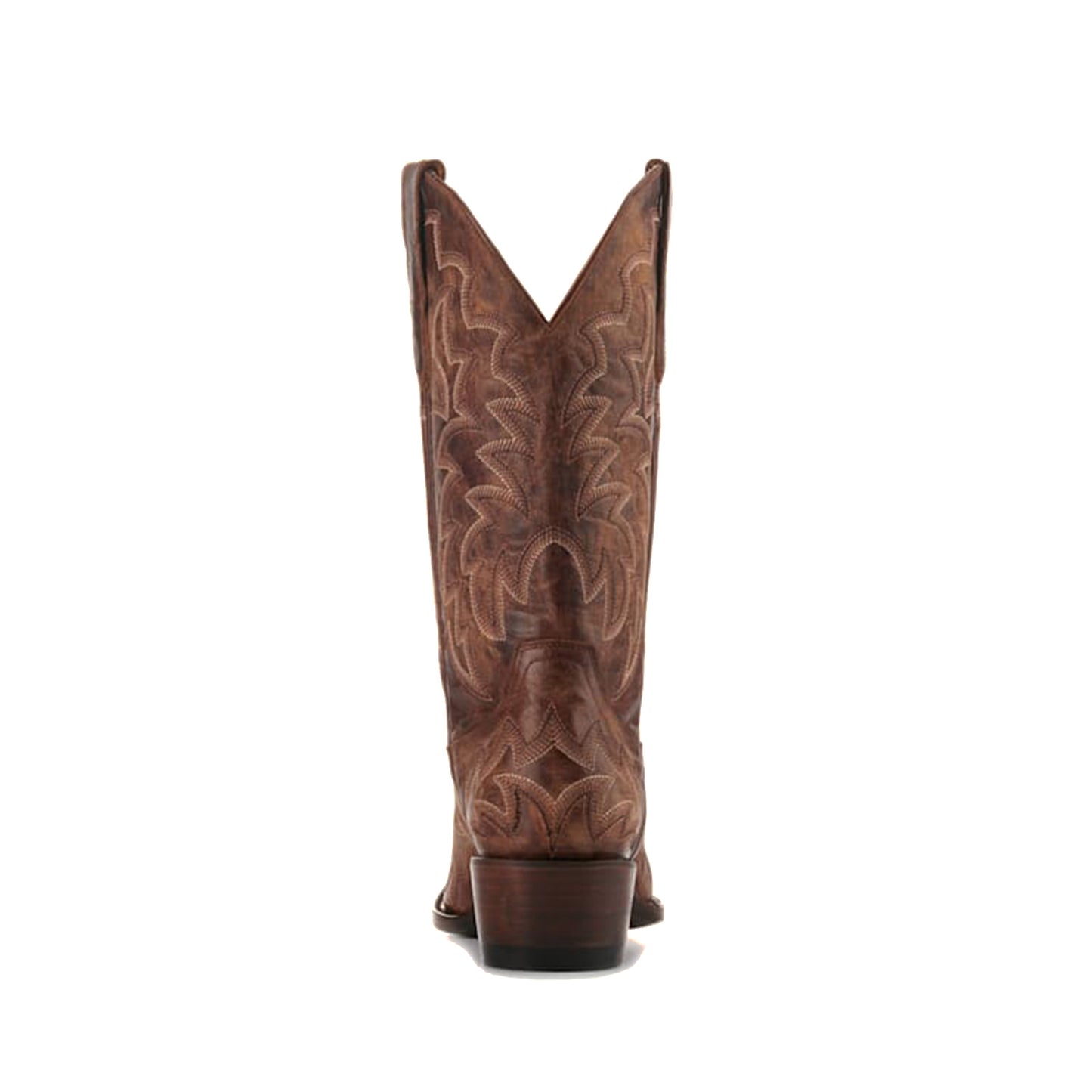 Brass Snip-Toe Delicate Embroidery Mid Calf Chic Cowgirl Boots