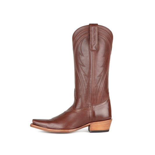 Whiskey Snip-Toe Classic Embroidery Chic Mid Calf Cowgirl Boots