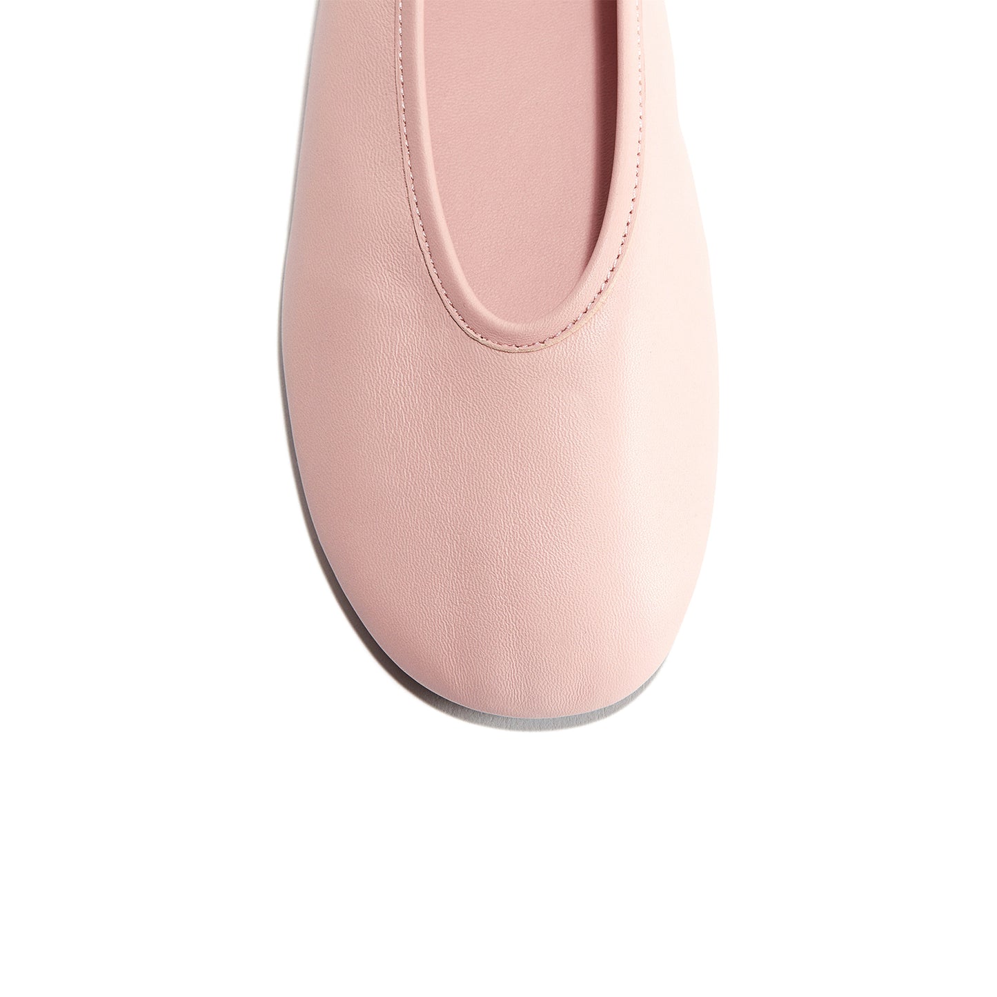 Light Pink Round-Toe Classic Ballet Flats