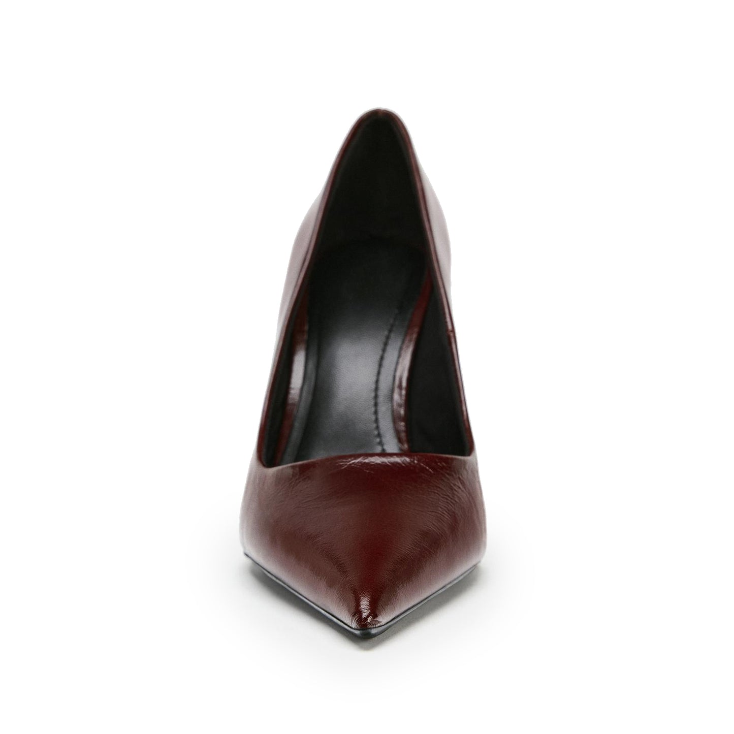 Brown Pointed-Toe Chic Slip-On Simple High Heels