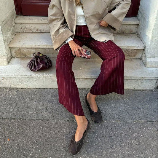 Brown Faux Suede Round-Toe Classic Front Bow Detail Ballet Flats