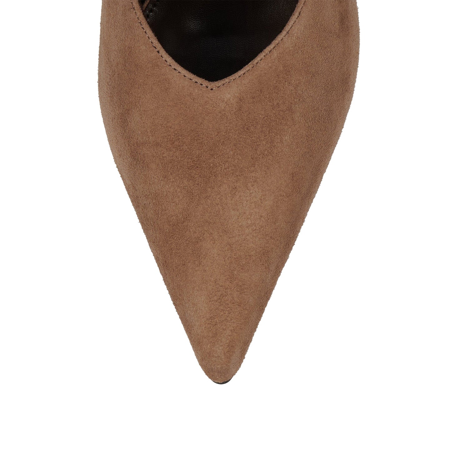 Brown Faux Suede Pointed-Toe Classic Stiletto High Heels