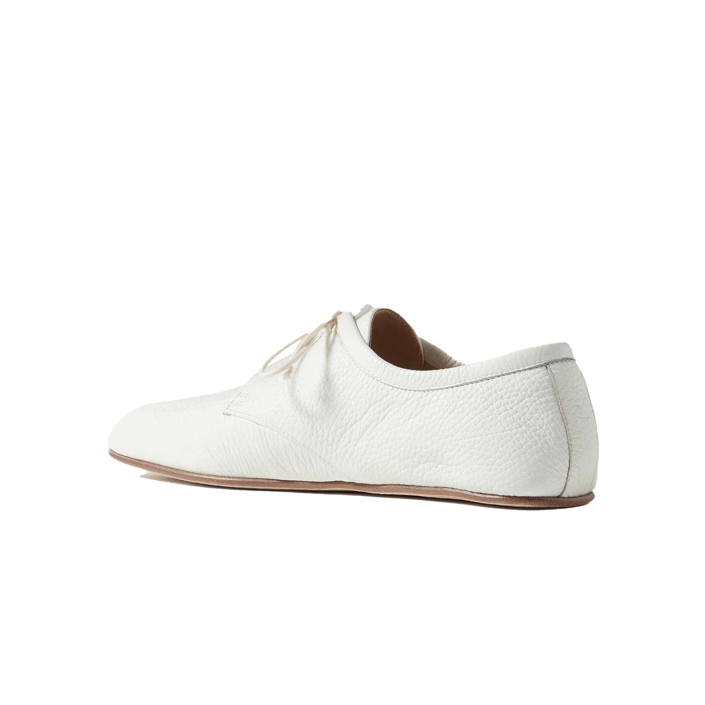White Round-Toe Classic Bow Flats Loafers