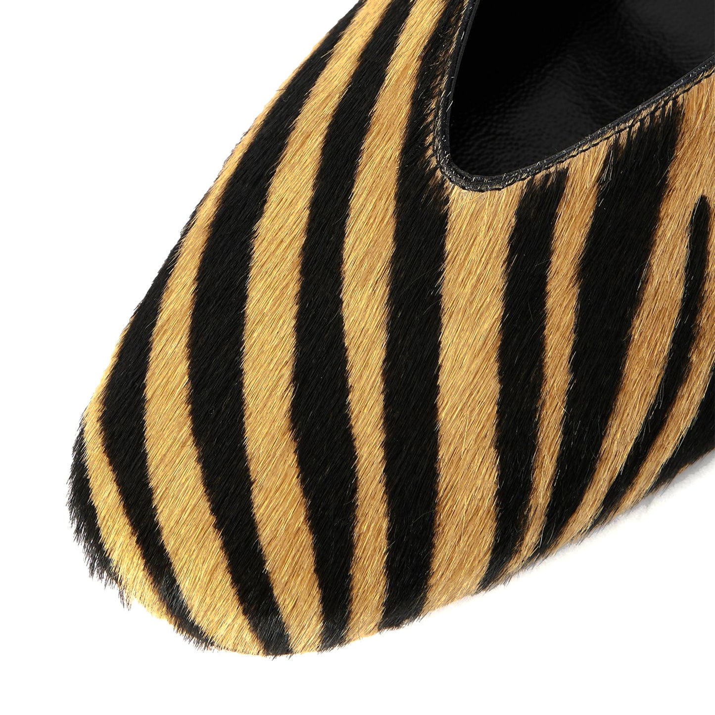 Cow Print Square-Toe Chic Mary Jane Classic Ballet Flats