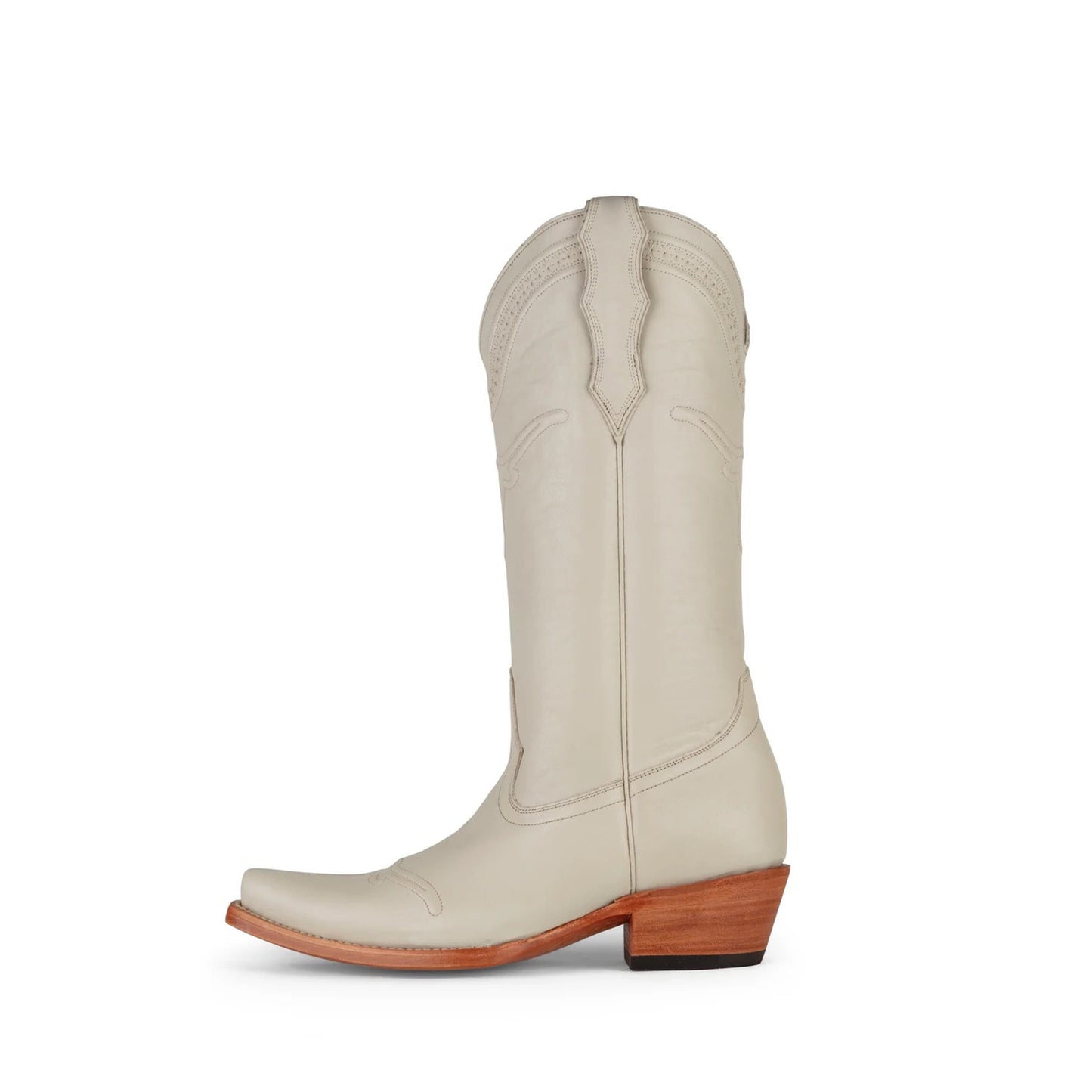 Wheat Snip-Toe Simple Mid Calf Cowgirl Boots