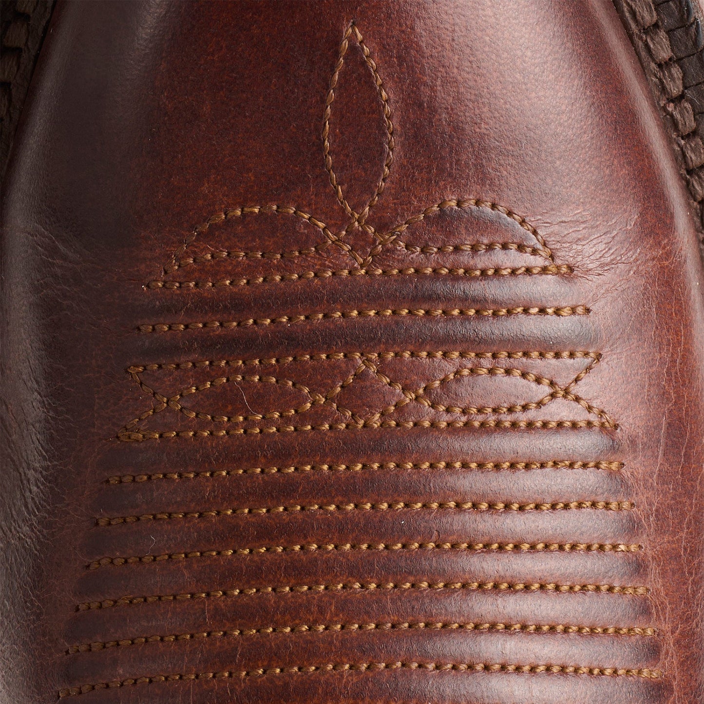 Tan Round-Toe Simple Mid Calf Chic Classic Cowgirl Boots