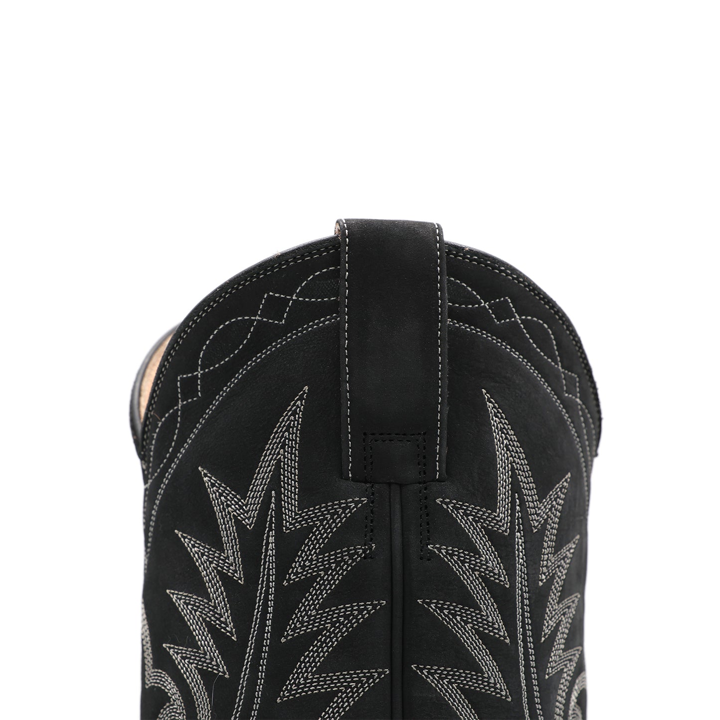 Black Snip-Toe Chic Embroidery Western Ankle Cowgirl Boots
