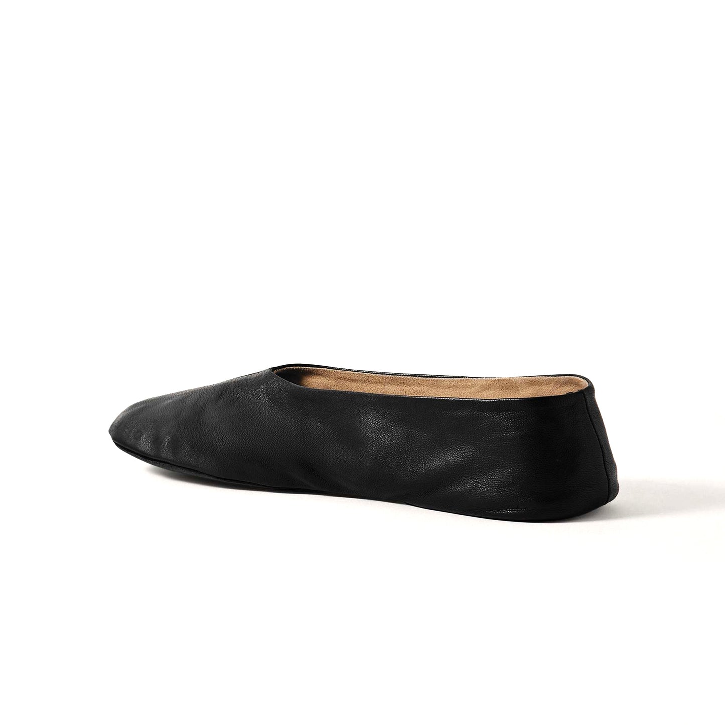 Black Round-Toe Classic Ballet Simple Flats